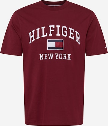 Maglietta di TOMMY HILFIGER in rosso: frontale