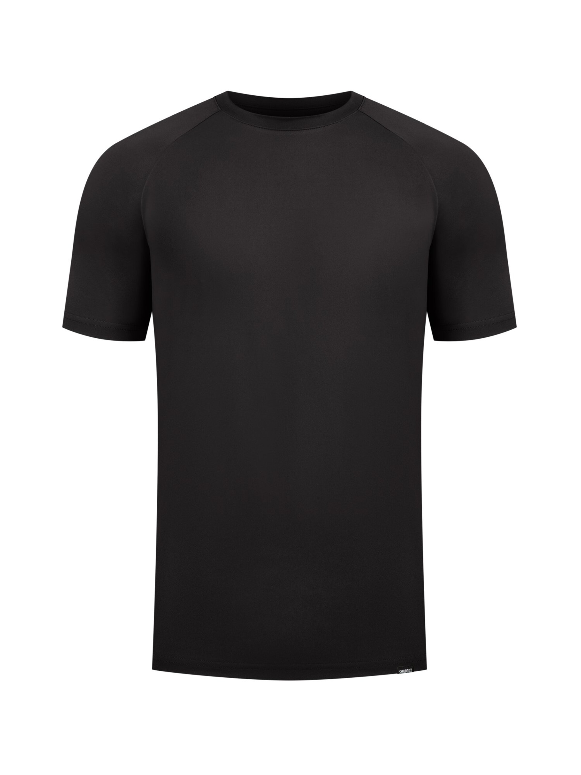 Smilodox T-Shirt Delian Casual Fit in Schwarz: Vorderseite