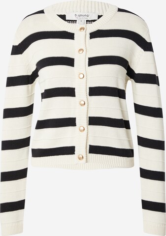 b.young Cardigan 'MOCCA' i hvid: forside