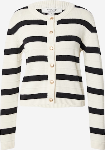 b.young Knit Cardigan 'MOCCA' in White: front