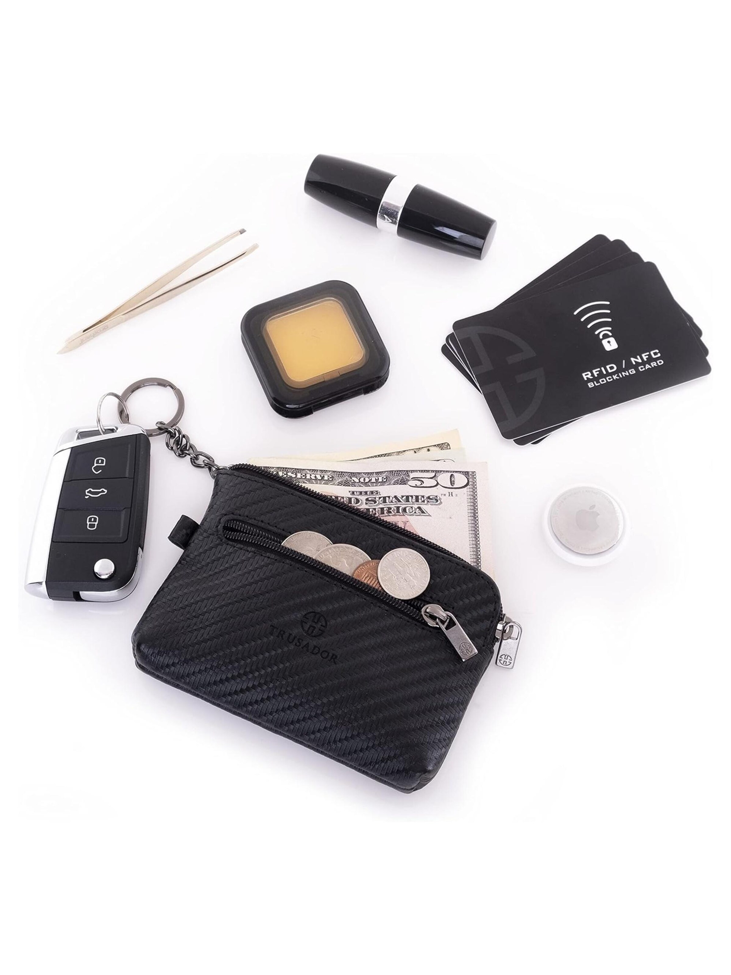 Trusador Key Ring 'Milano' in Grey