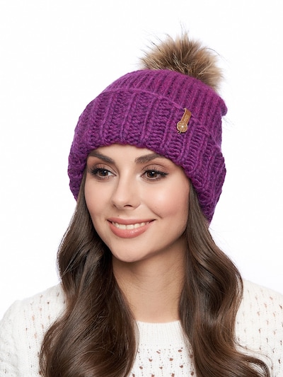 Berretto Marhatter di colore sambuco, Visualizzazione prodotti