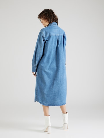 KnowledgeCotton Apparel Shirt Dress in Blue