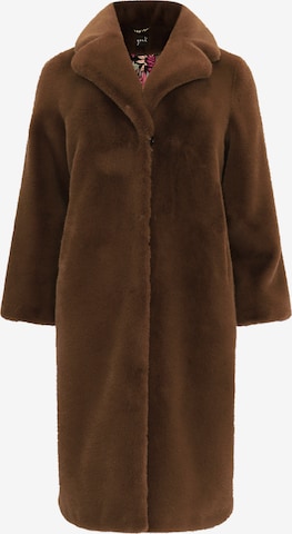 YOEK Tussenmantel in Bruin: voorkant