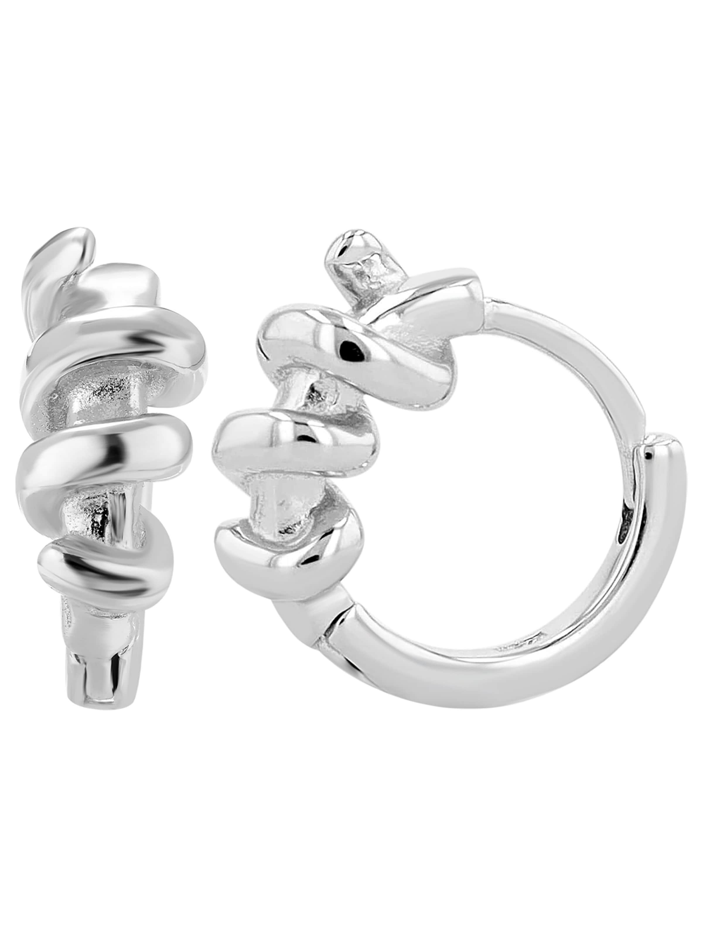 Akzent Earrings 'Valo, 925 Sterlingsilber, langlebig' in Silver: front