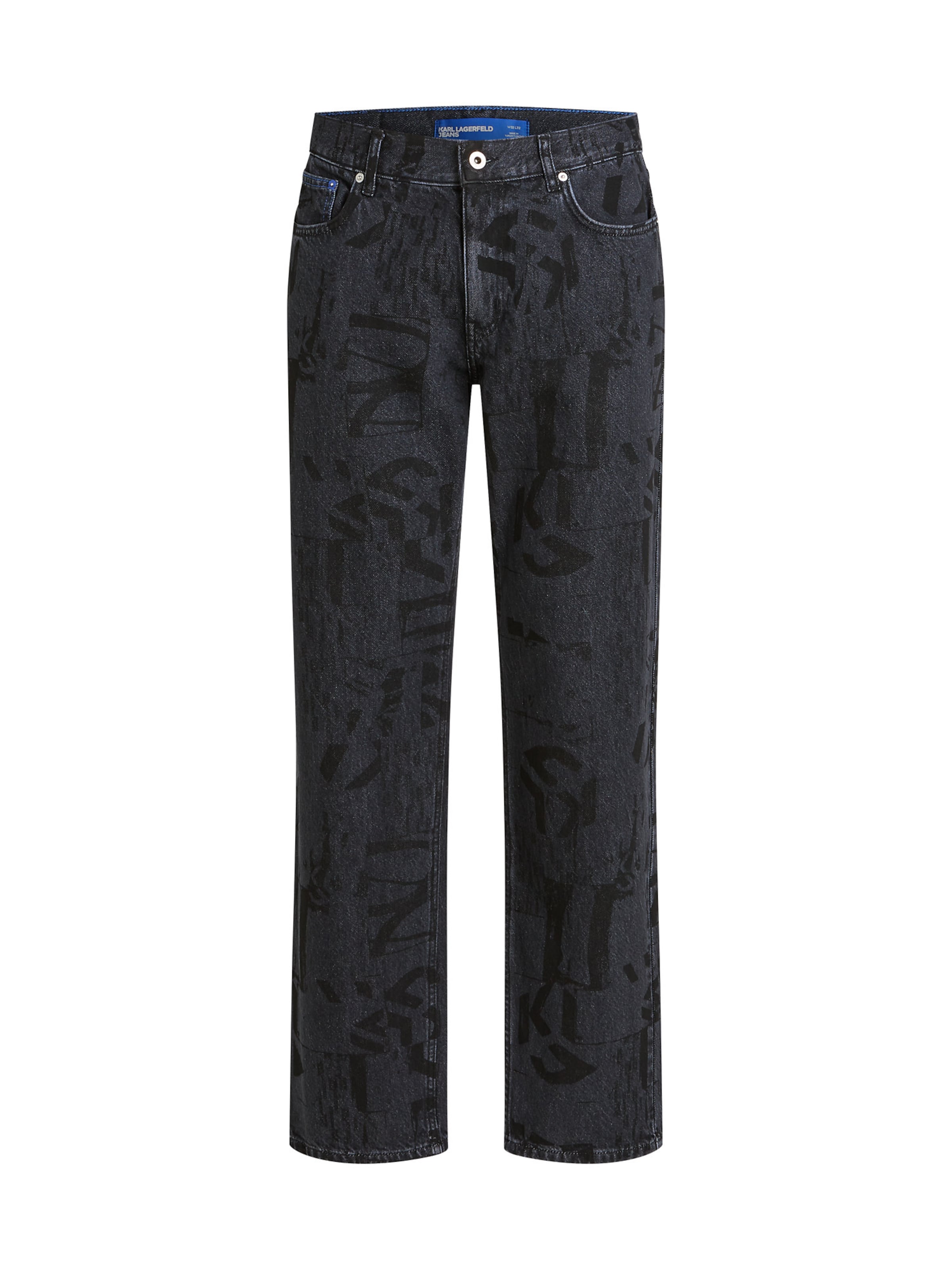 KARL LAGERFELD JEANS Regular Дънки в черно: отпред