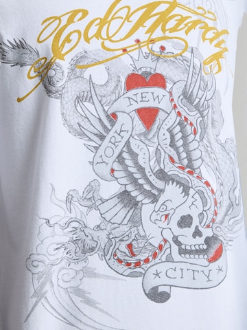Ed Hardy Koszulka 'Storming New York' w kolorze biały