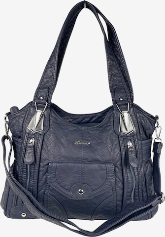 Kumixi - Bolso de hombro en azul: frente