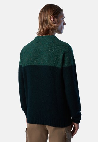 North Sails Strickpullover mit Colour-Block in Grün