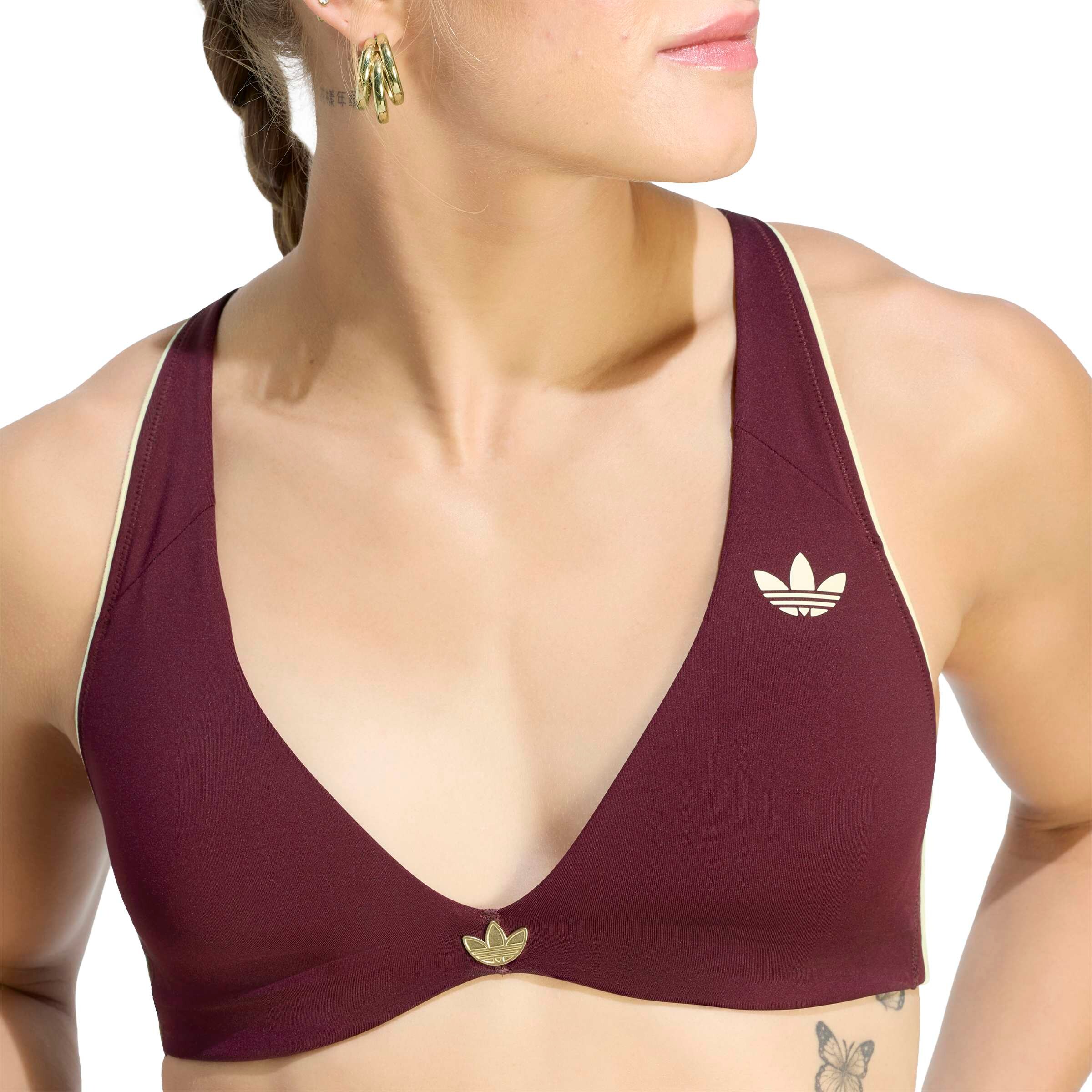 ADIDAS PERFORMANCE Kolmio Urheilurintaliivit värissä punainen: etupuoli