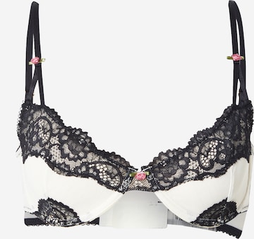 WILD LOVERS T-Shirt Rintaliivi 'ESME' värissä valkoinen: etupuoli