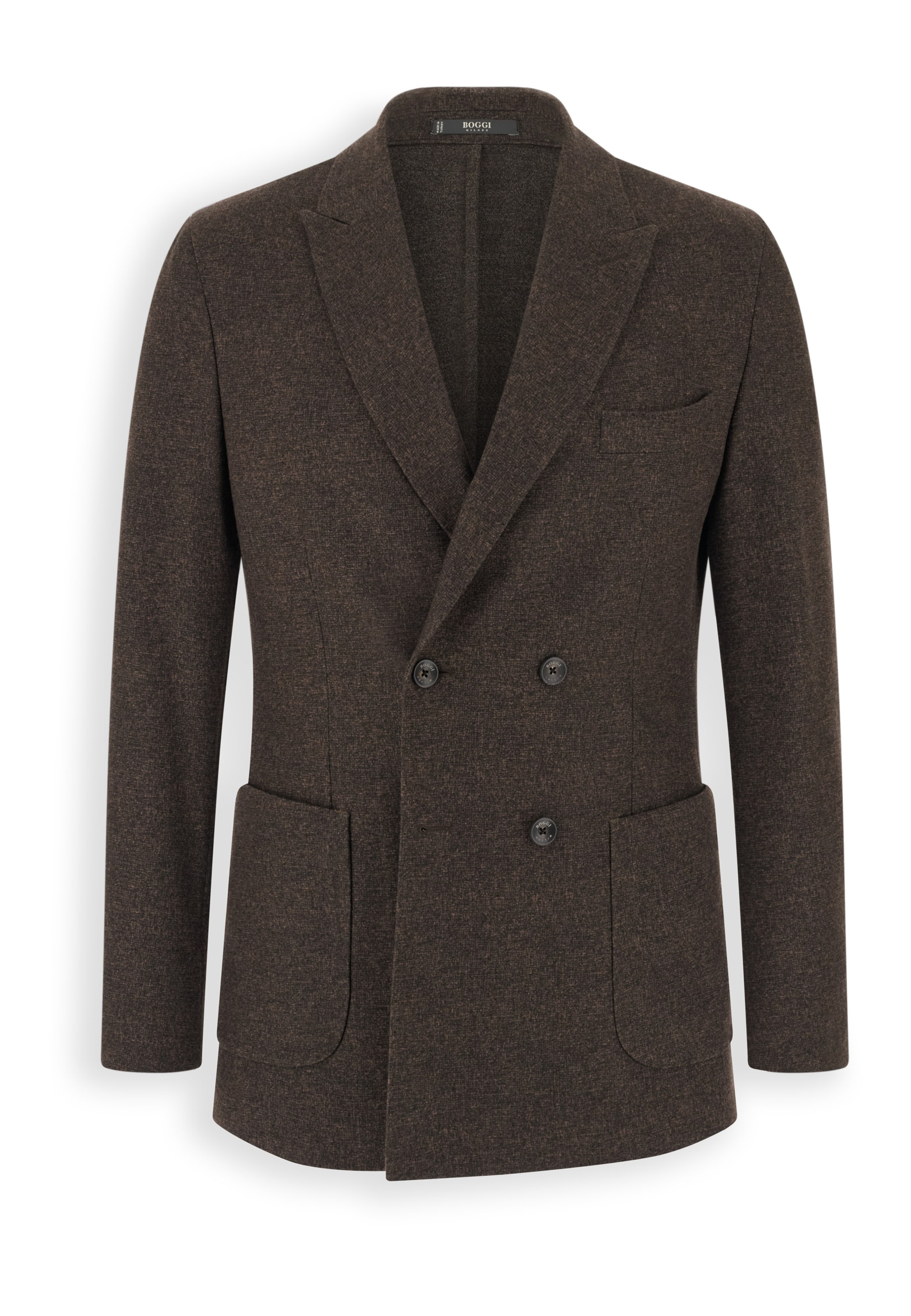 Boggi Milano Regular fit Blazer in Brown: front