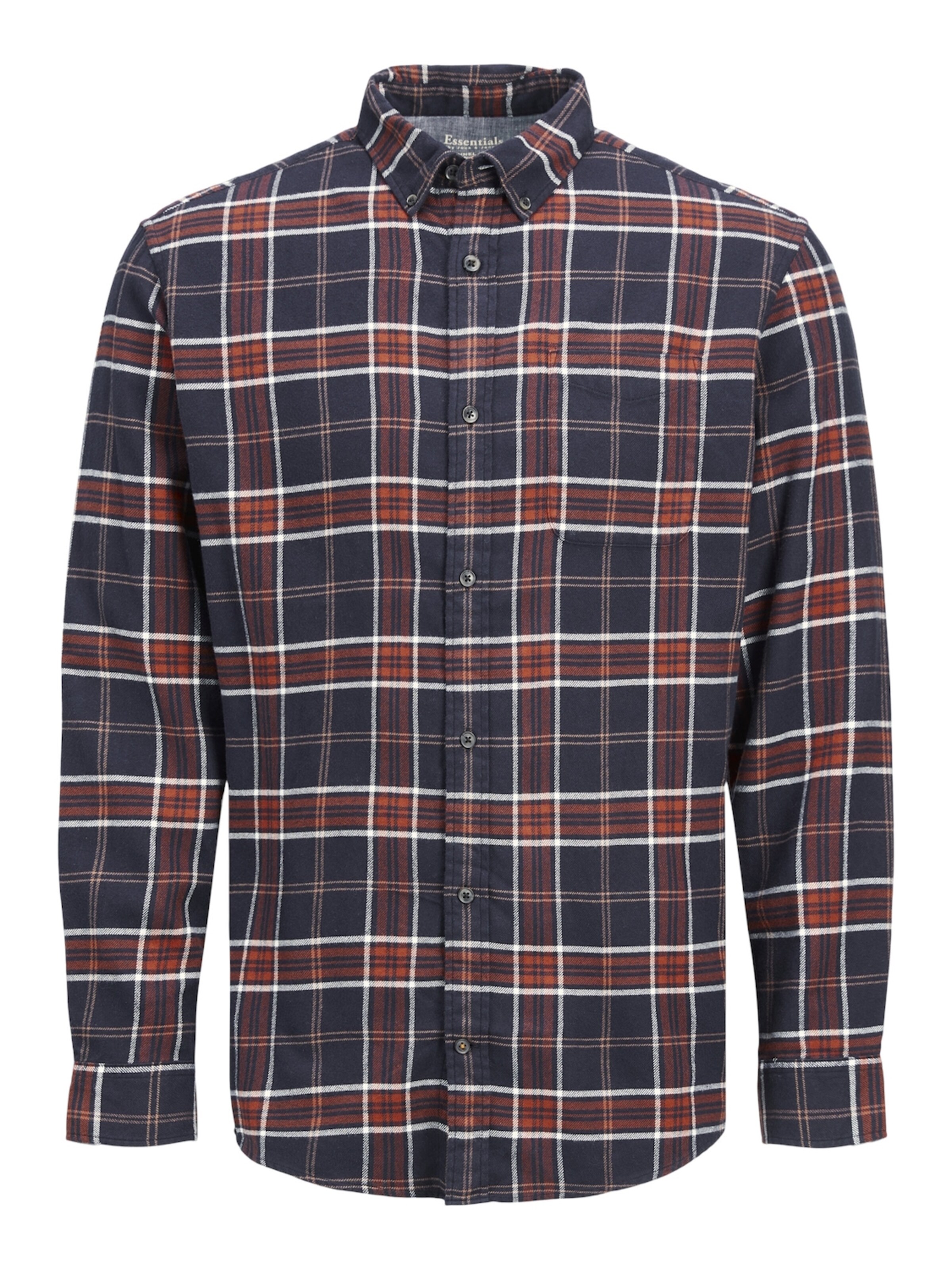 JACK & JONES Regular Fit Hemd 'Joshua Buffalo' in Orange: Vorderseite