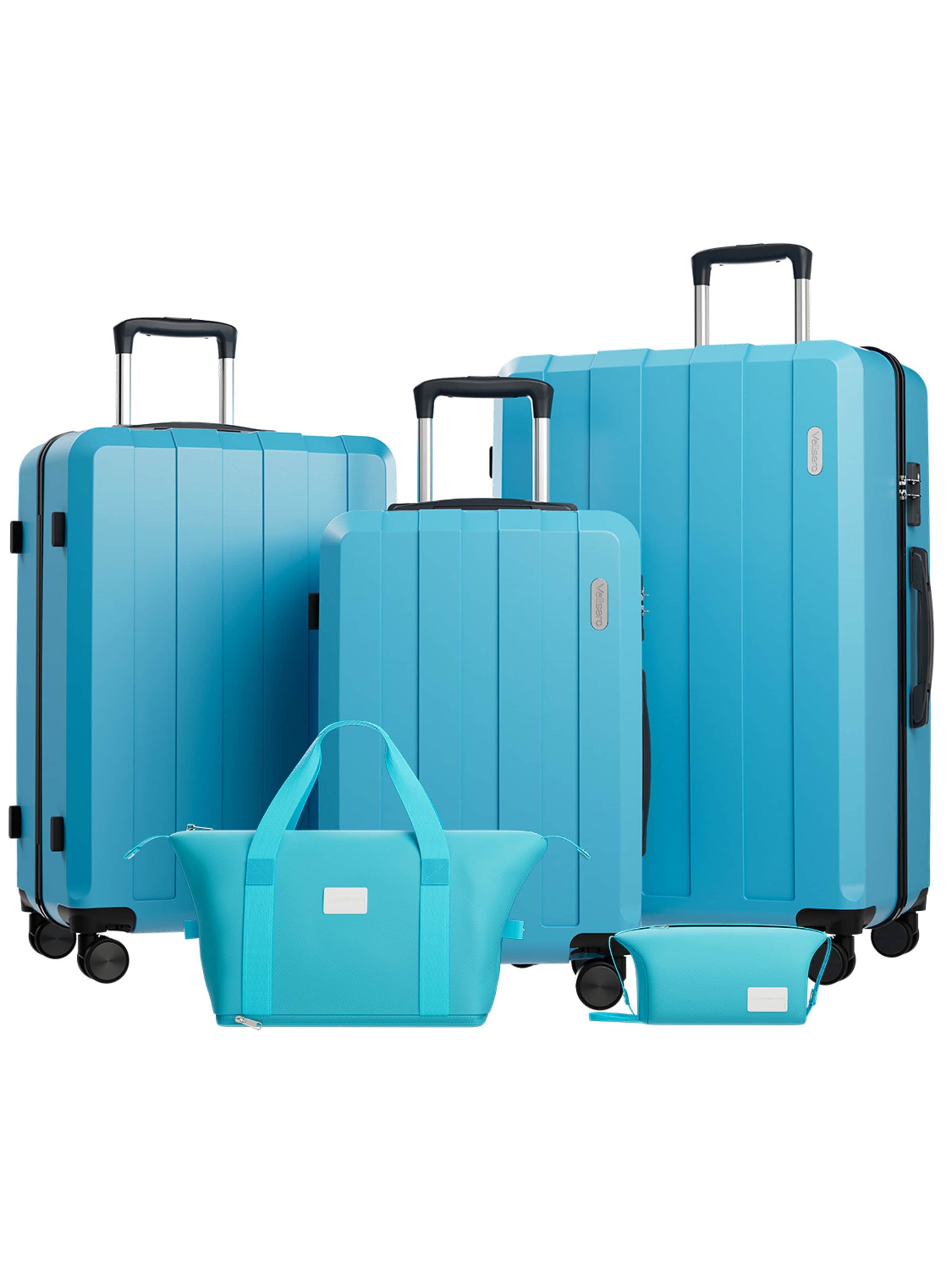 Vallsero Suitcase Set 'LG1 Skyline 5' in Blue: front