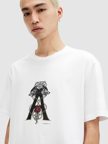 AllSaints - Camiseta 'WULFANE' en blanco