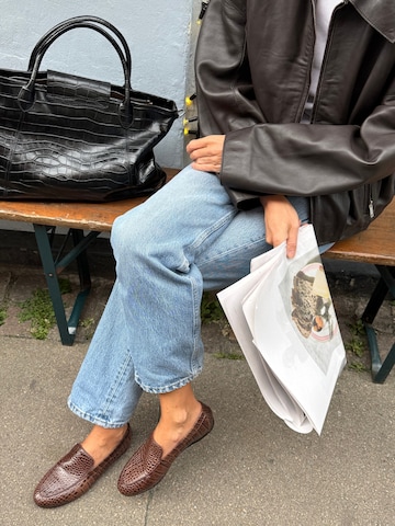 L37 HANDMADE SHOES Slipper 'COSMIC WHISPER' – hnědá
