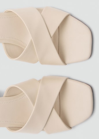 MANGO Mules in Beige