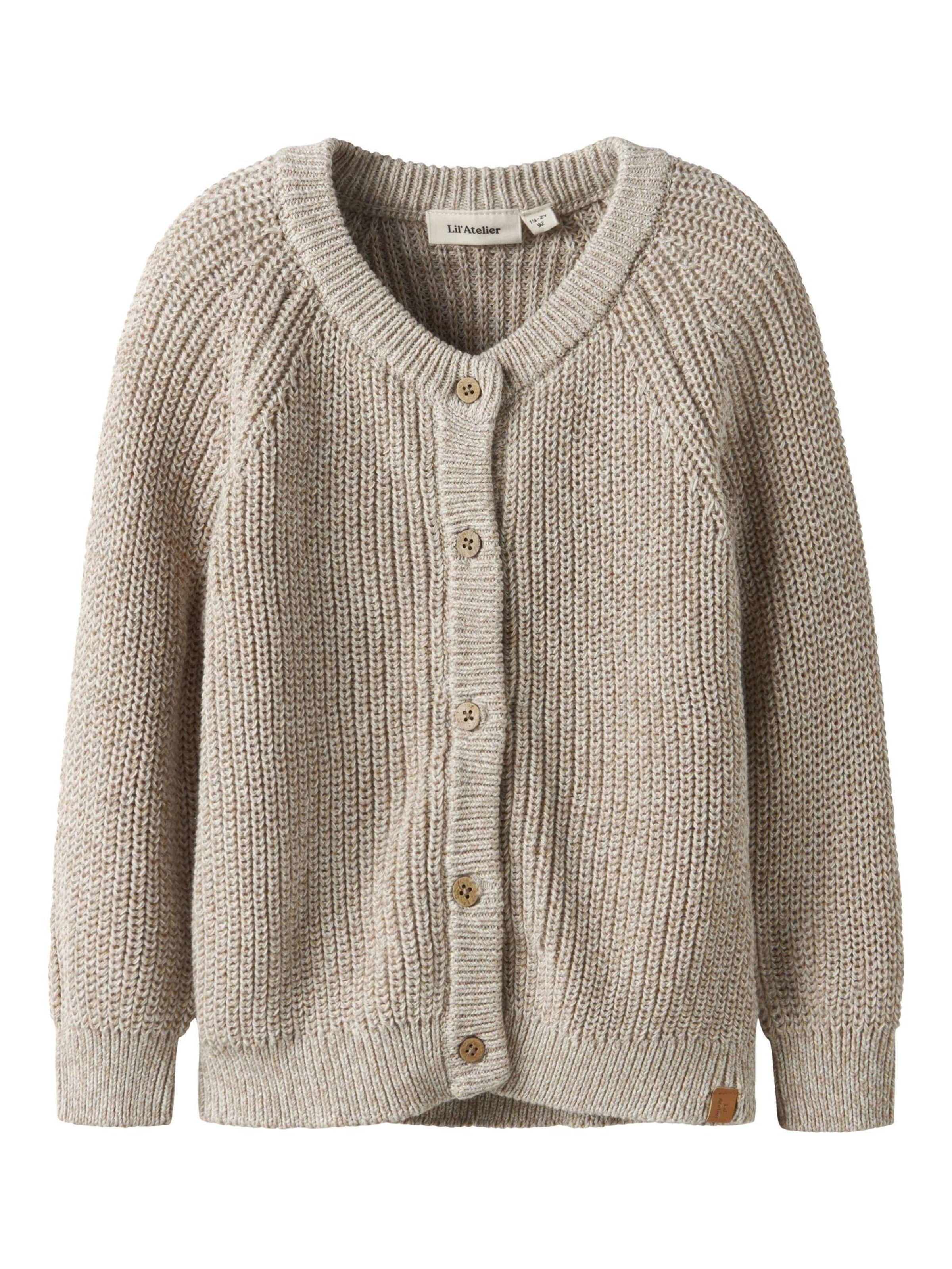 Cardigan Lil'Atelier en gris : devant