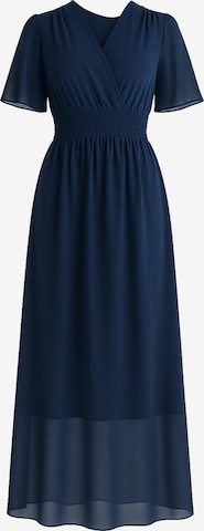 Robe Elara en bleu : devant