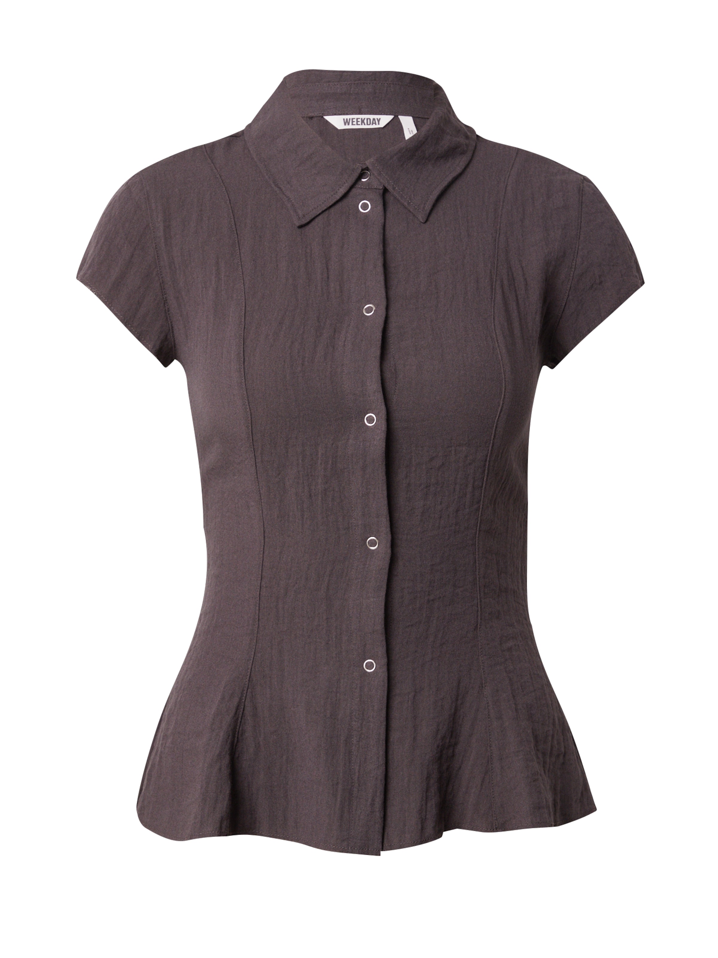 Chemisier 'Noah' WEEKDAY en gris : devant
