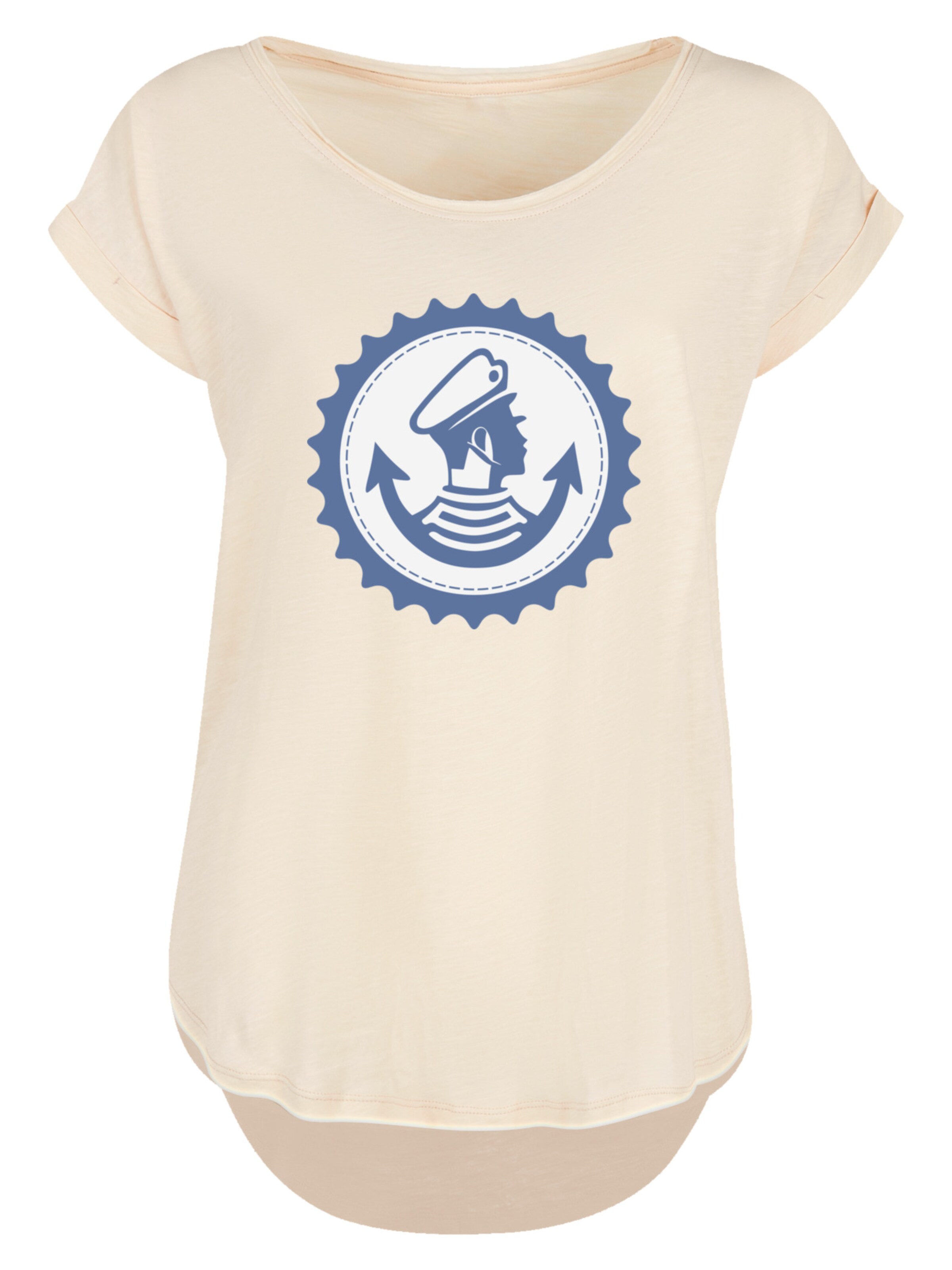 F4NT4STIC T-Shirt 'Knut und Jan Hamburg' in Beige: Vorderseite