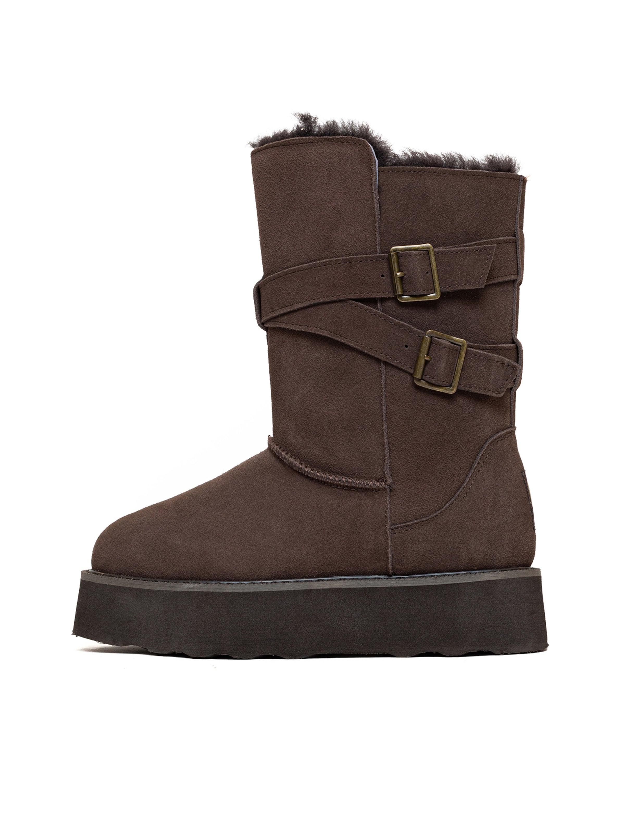 Gooce - Botas en marrón: frente