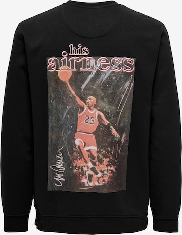 Only & Sons Sweatshirt 'CELEBRITY' in Zwart