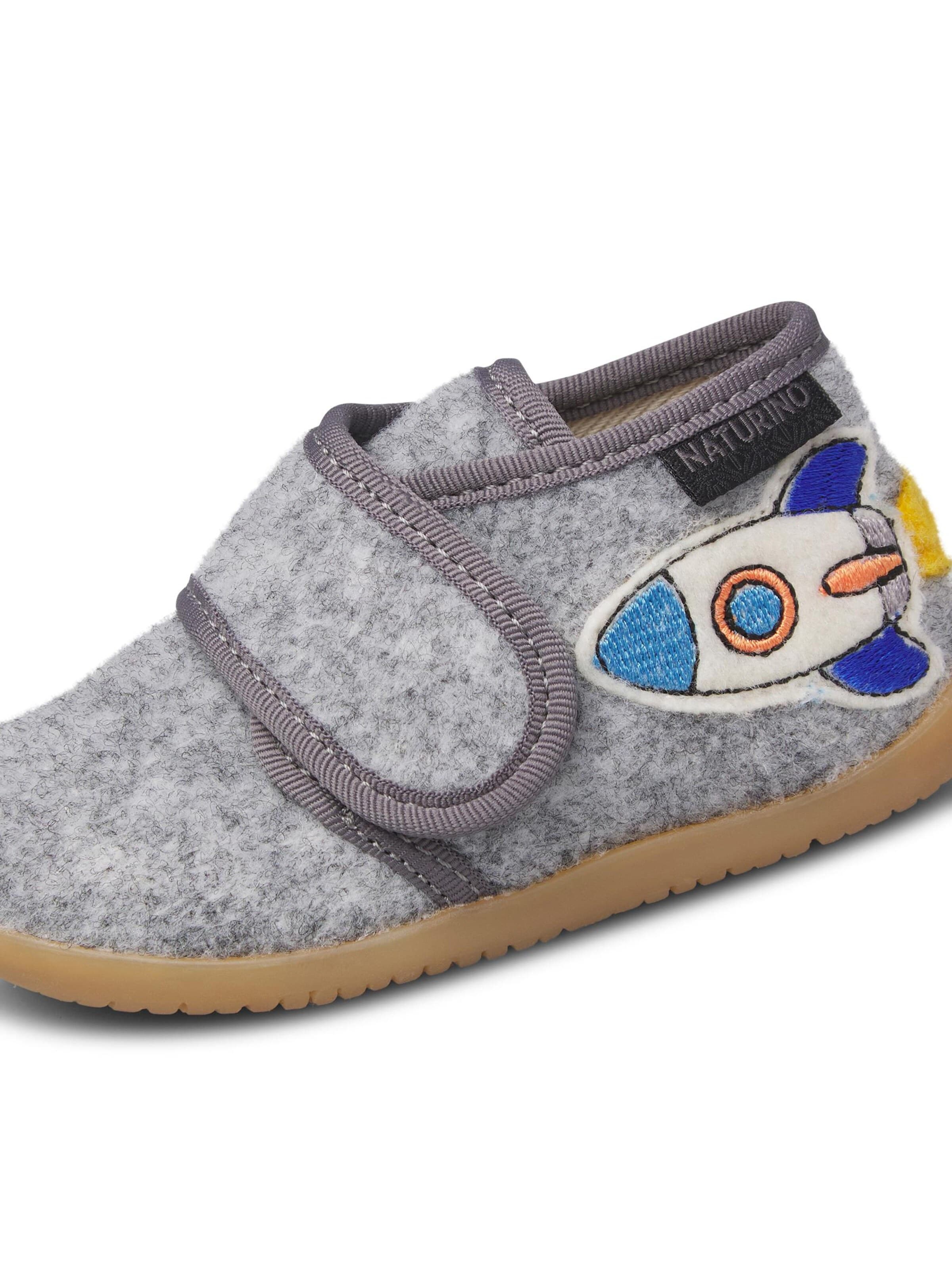 NATURINO Huisschoenen 'BEXO' in Grijs