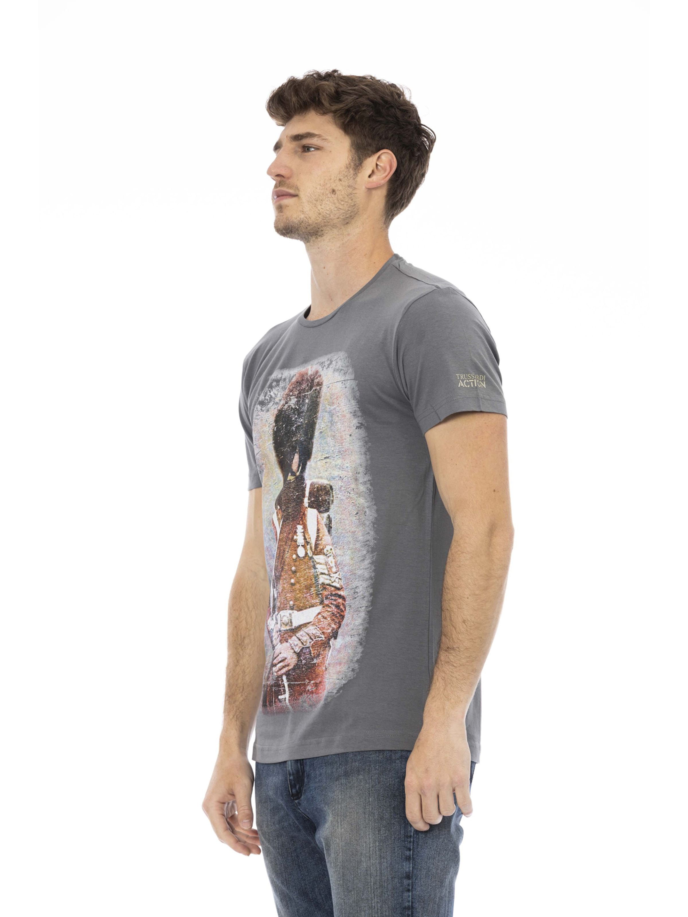 Trussardi Shirt in Grijs: voorkant