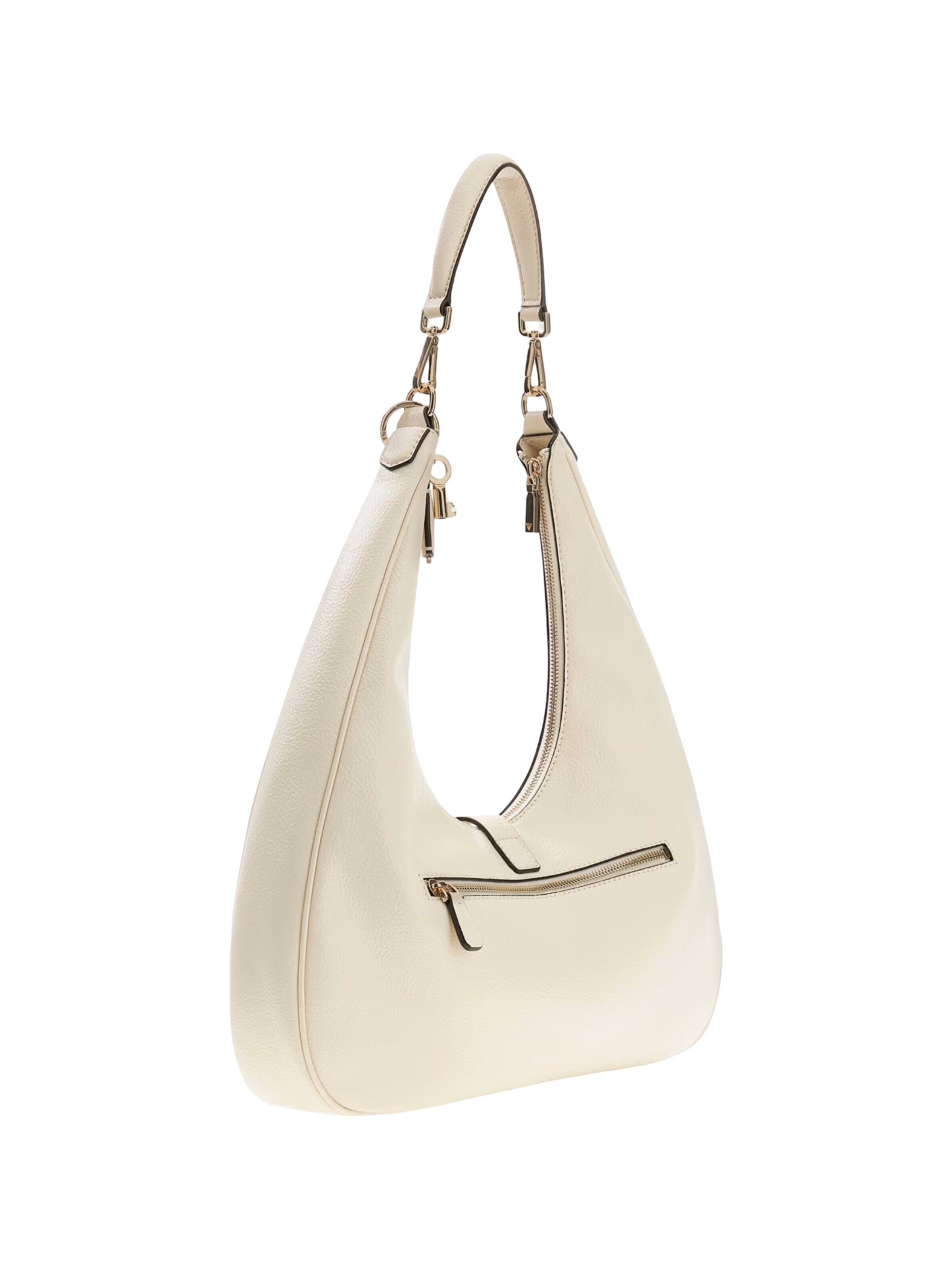 GUESS Axelremsväska 'Brooke Hobo' i beige