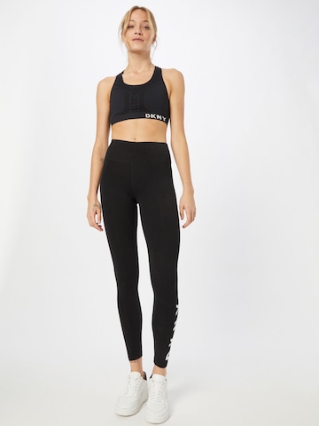 DKNY Performance Skinny Spodnie sportowe w kolorze czarny