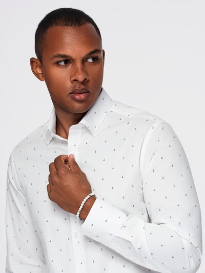 Ombre Button Up Shirt 'OM-SHCS-0156' in Navy / White, Item view