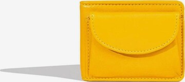 Portamonete 'MINI Geldbörse aus Leder mit RFID' di Friedrich23 in giallo: frontale