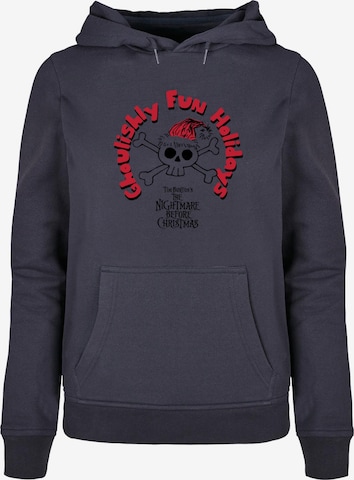 ABSOLUTE CULT Sweatshirt 'The Nightmare Before Christmas - Ghoulishly Fun Holidays' in Blue: front