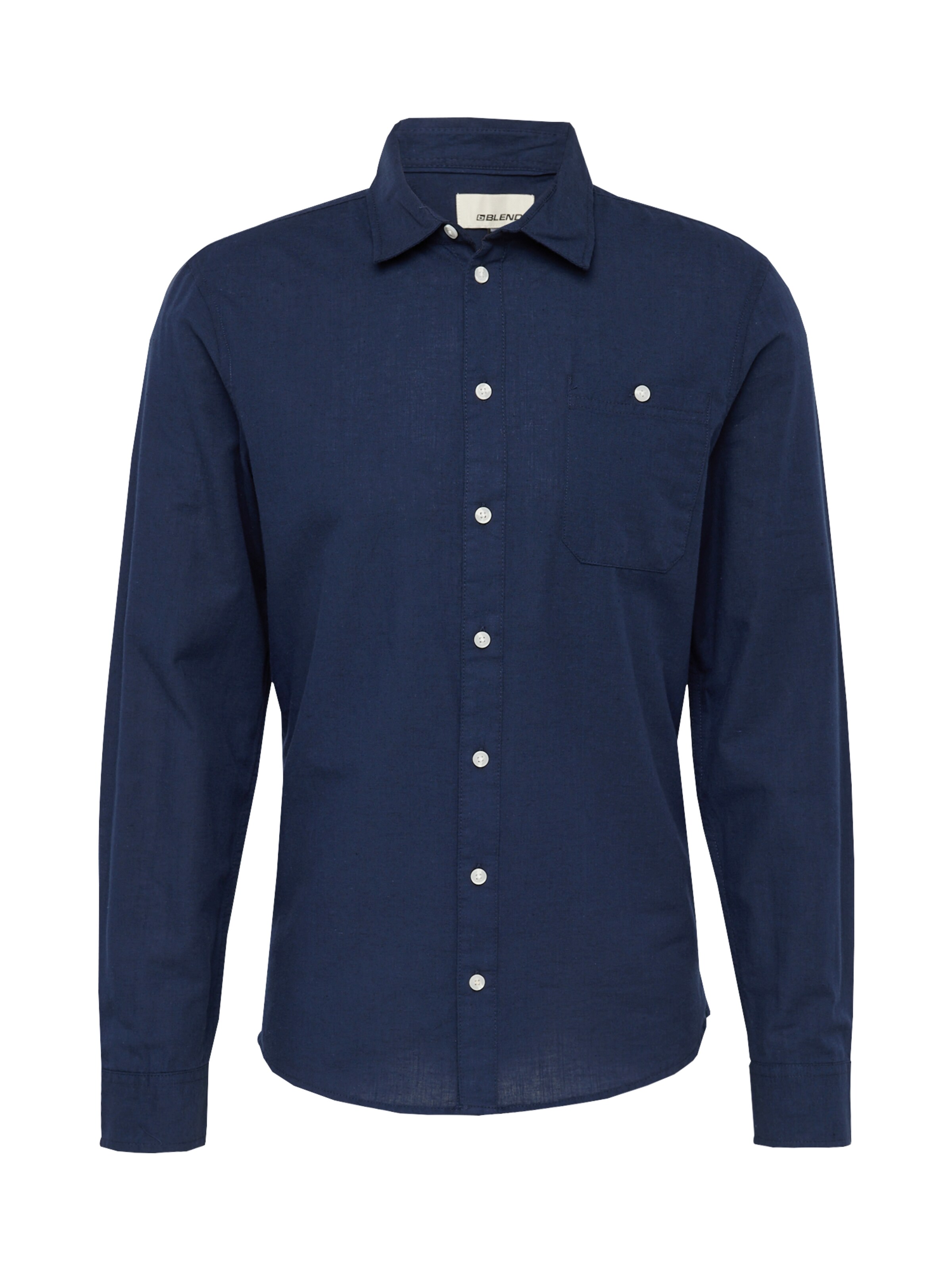 BLEND Regular Fit Hemd in Blau: Vorderseite