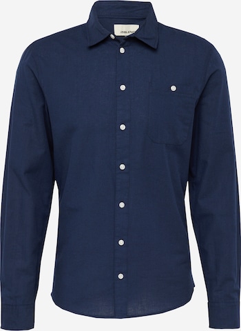 Coupe regular Chemise BLEND en bleu : devant