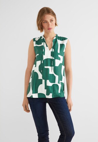 STREET ONE Blouse in Groen: voorkant