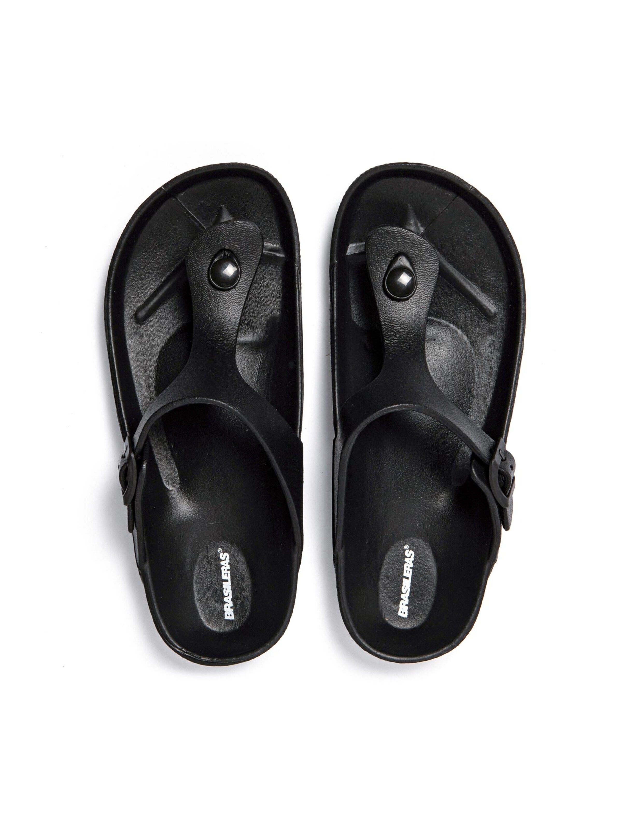 Brasileras T-bar sandals 'Soleil' in Black