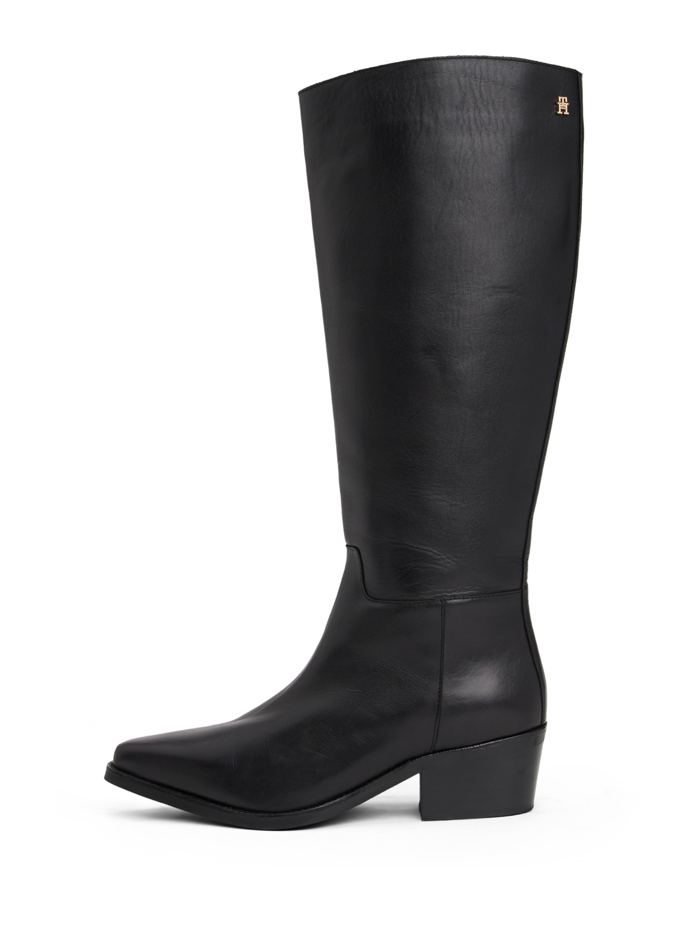 TOMMY HILFIGER Kozačky – černá: přední strana