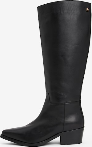 Bottes TOMMY HILFIGER en noir : devant
