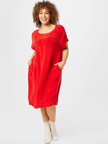 Persona by Marina Rinaldi Dress 'DRAPPO' in Red: front