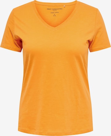 ONLY Carmakoma Μπλουζάκι 'Bonnie' σε πορτοκαλί: μπροστά