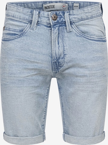 Pantalon INDICODE en bleu : devant