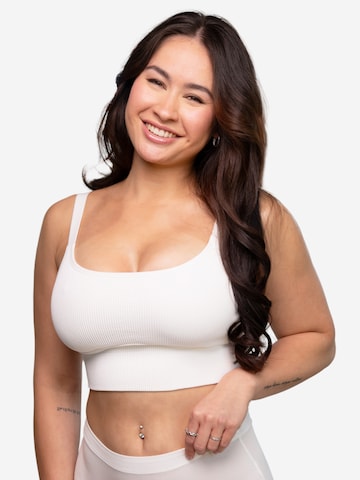 Bustier Soutien-gorge 'Freeda' SugarShape en blanc : devant
