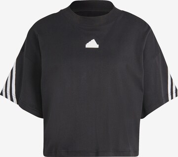 Maglia funzionale 'Future Icons 3-Stripes' di ADIDAS SPORTSWEAR in nero: frontale