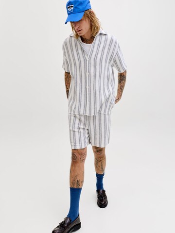 Loosefit Pantalon JACK & JONES en blanc