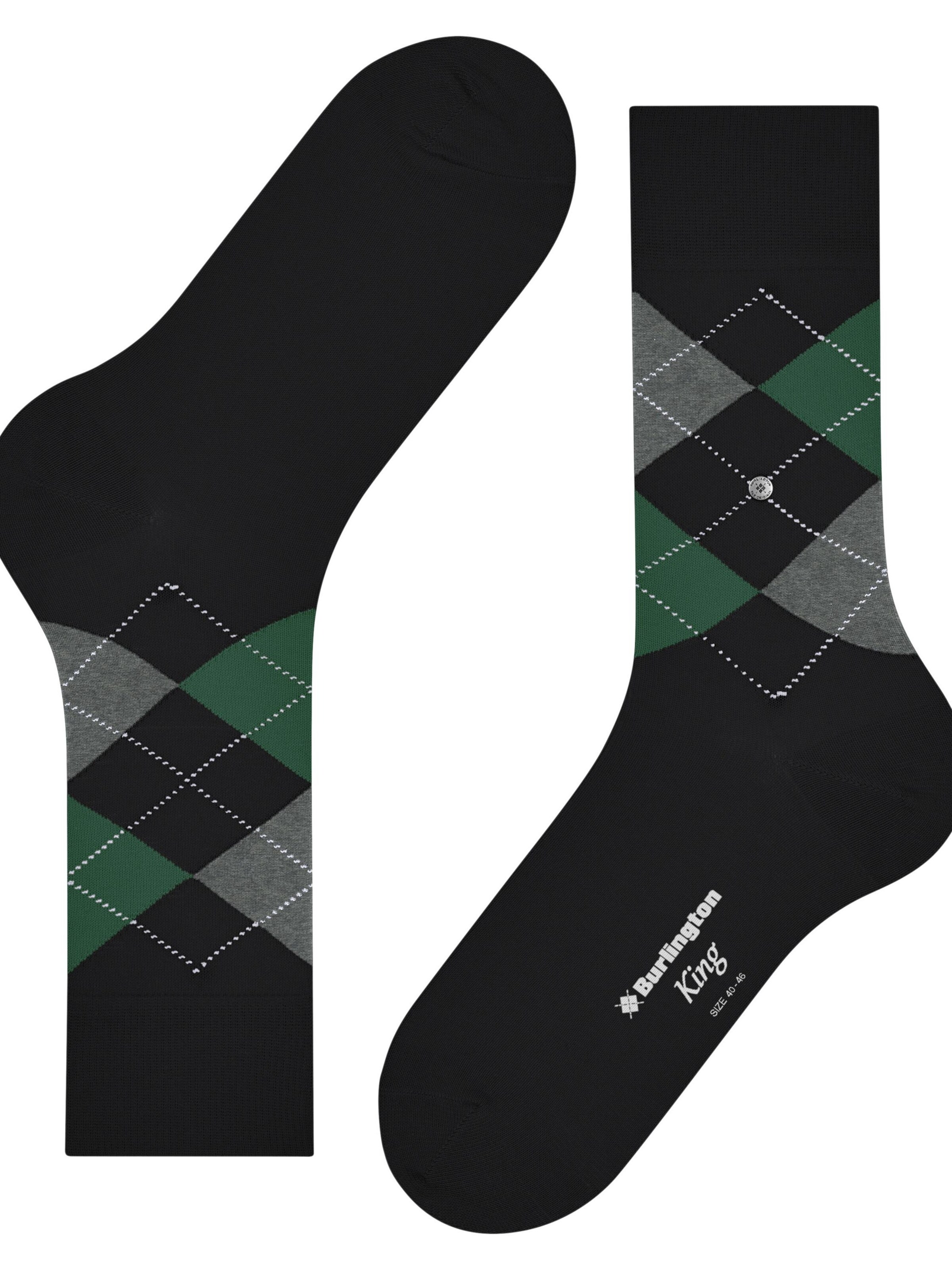 BURLINGTON Socken 'King'‌‌‌‌‌ in Schwarz