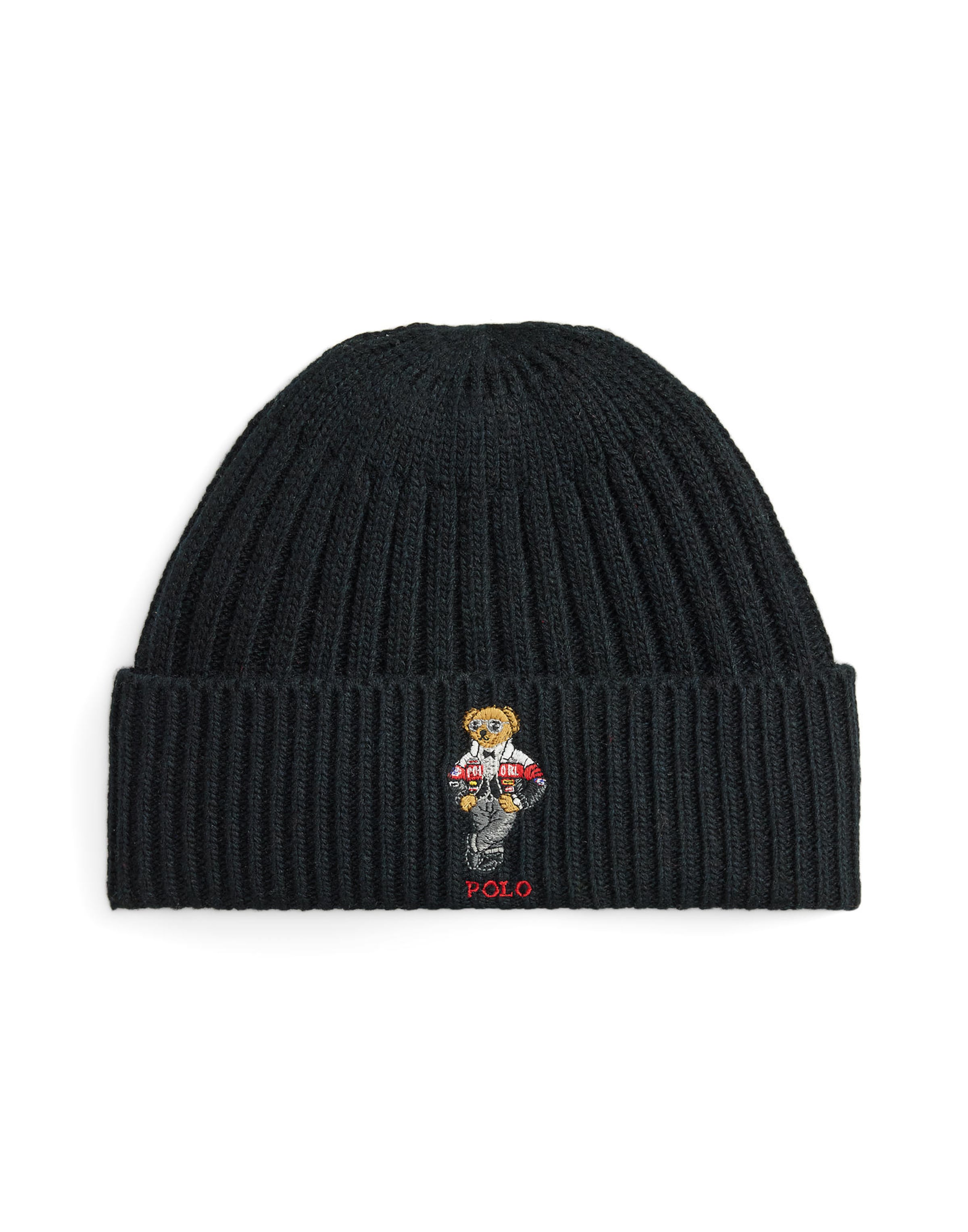 Căciulă de la Polo Ralph Lauren pe negru: față
