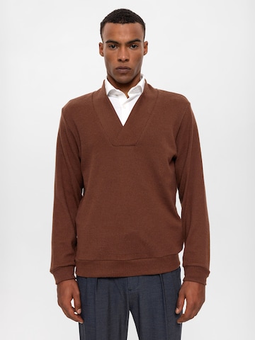 Antioch Sweater in Brown: front