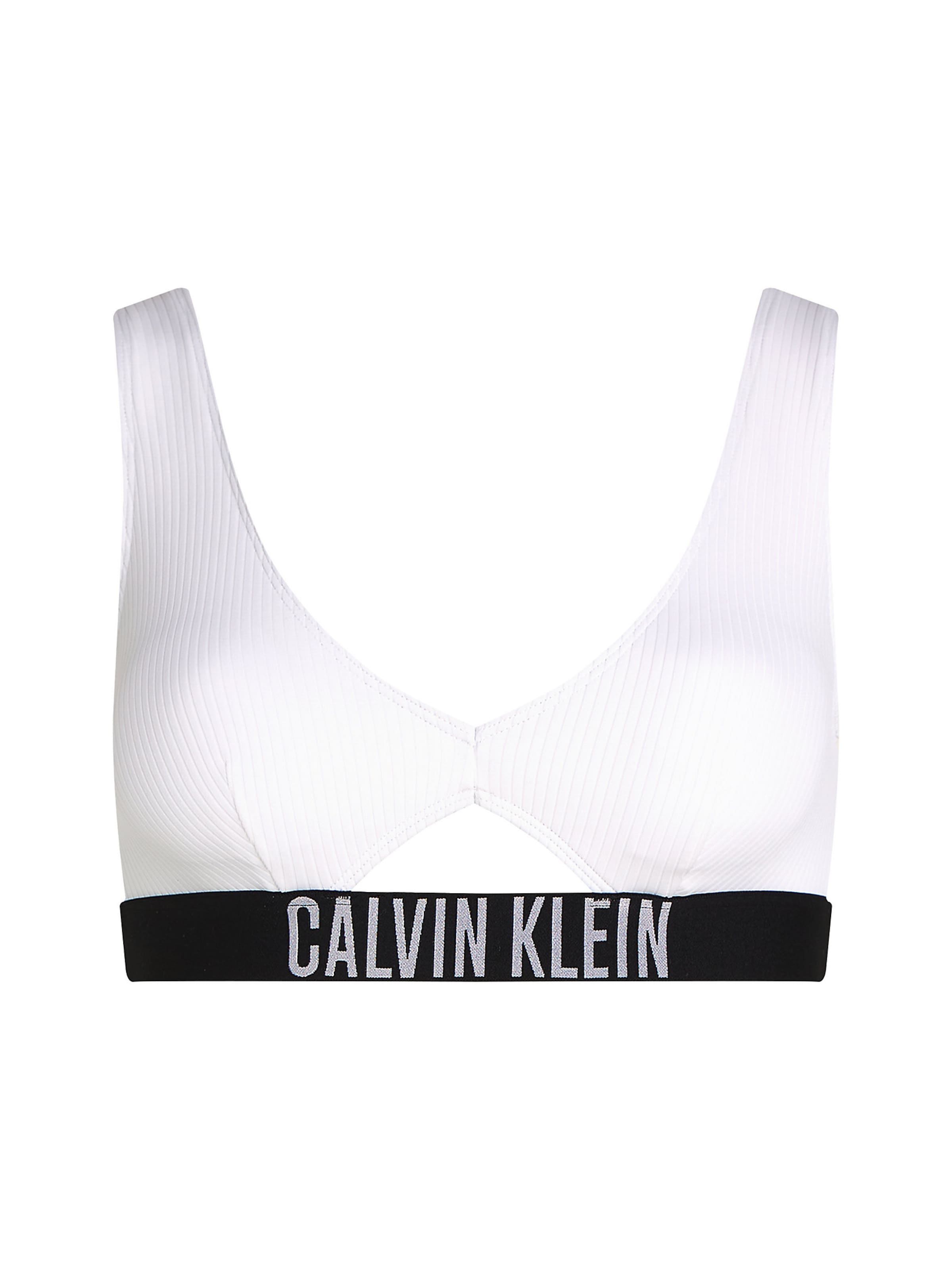 Calvin Klein Swimwear Bustier Bikinitop 'Intense Power' in Weiß: Vorderseite